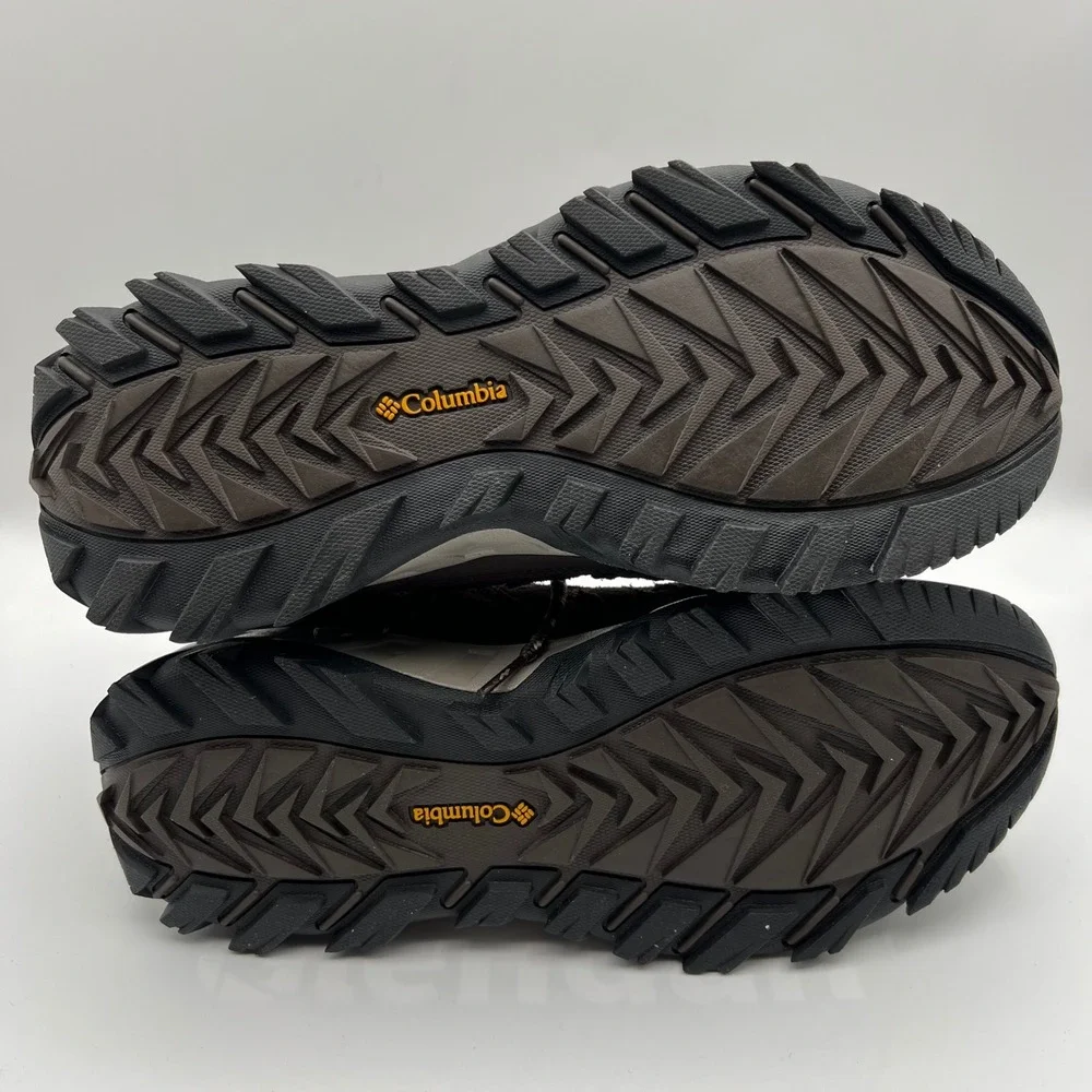 Columbia Strata Trail Low Hiking‎ Shoes Mens 9 Brown Cordovan Mesh Suede Rugged